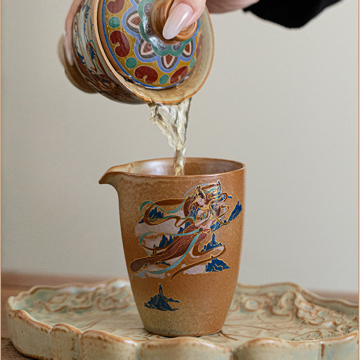 Dunhuang Flying Apsaras household tea set.drinking utensils