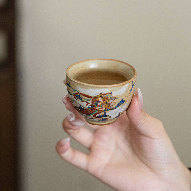 Dunhuang Flying Apsaras household tea set.drinking utensils