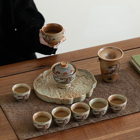 Dunhuang Flying Apsaras household tea set.drinking utensils