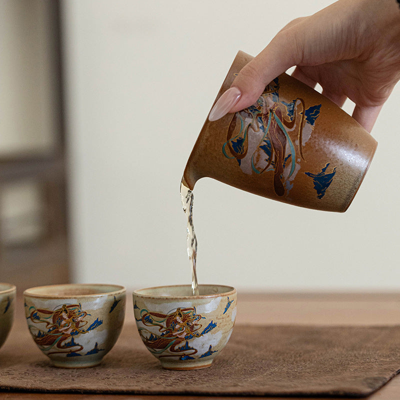 Dunhuang Flying Apsaras household tea set.drinking utensils