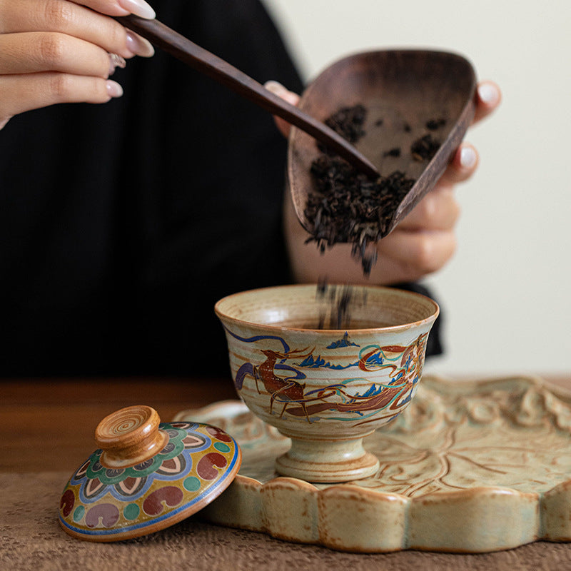 Dunhuang Flying Apsaras household tea set.drinking utensils