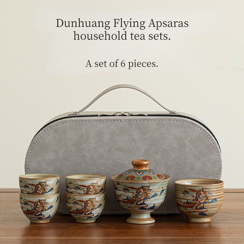 Dunhuang Flying Apsaras household tea set.drinking utensils