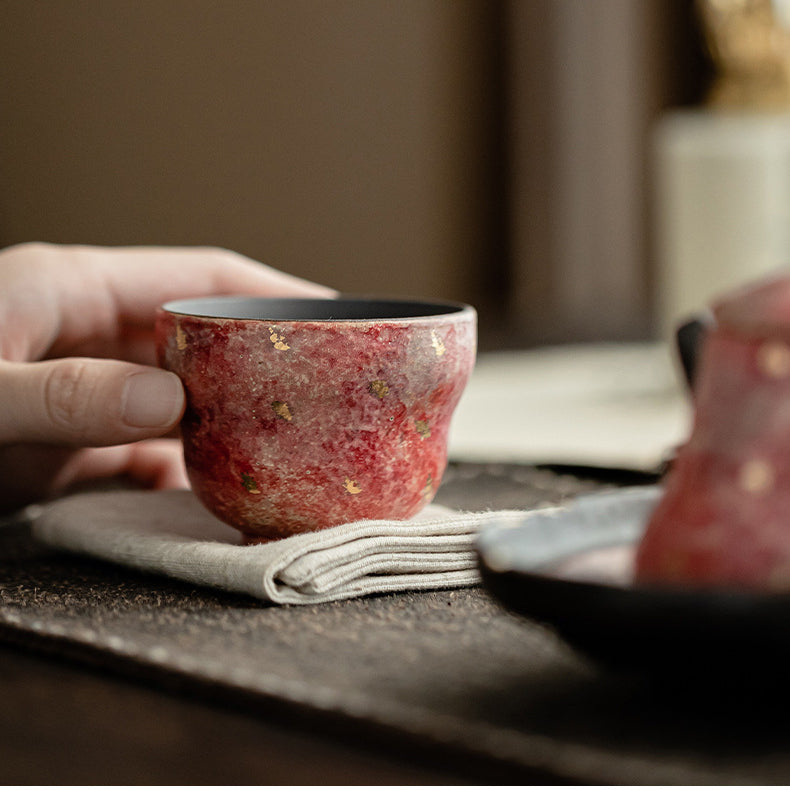 Rock - Mineral Painted Pottery Ceramic Master Cup