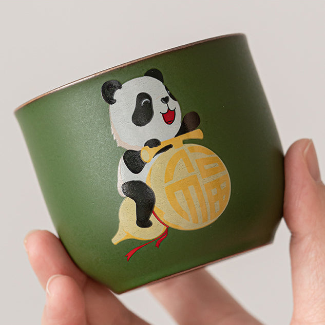 Creative Panda Travel Tea Set - Portable Gongfu Kit with Teapot and 3 Cups