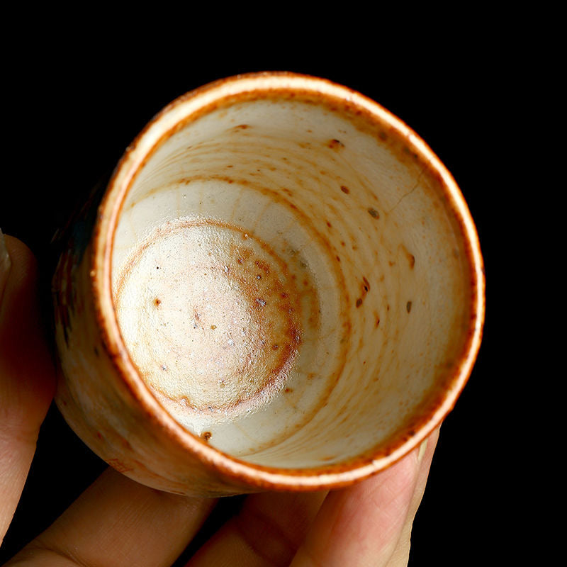 Handmade firewood-fired and hand-painted Thangka master cup, a high-end art collection treasure.(Samantabhadra Bodhisattva)，drinking utensils